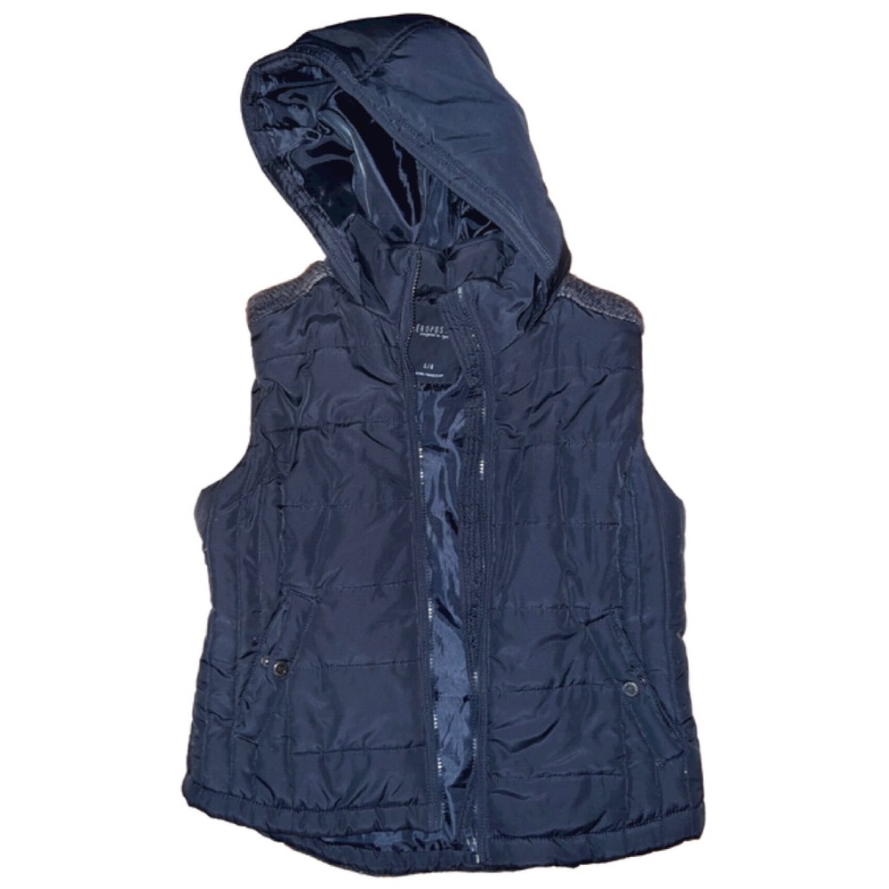 Aeropostale Grey Hooded Vest